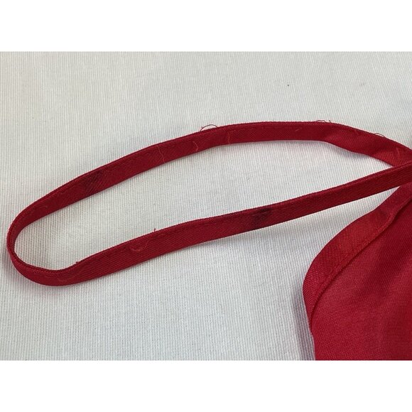 Vintage 80s Red Chiffon Lace Empire Waist Chemise S/M Stroke Of Midnight - Picture 11 of 12